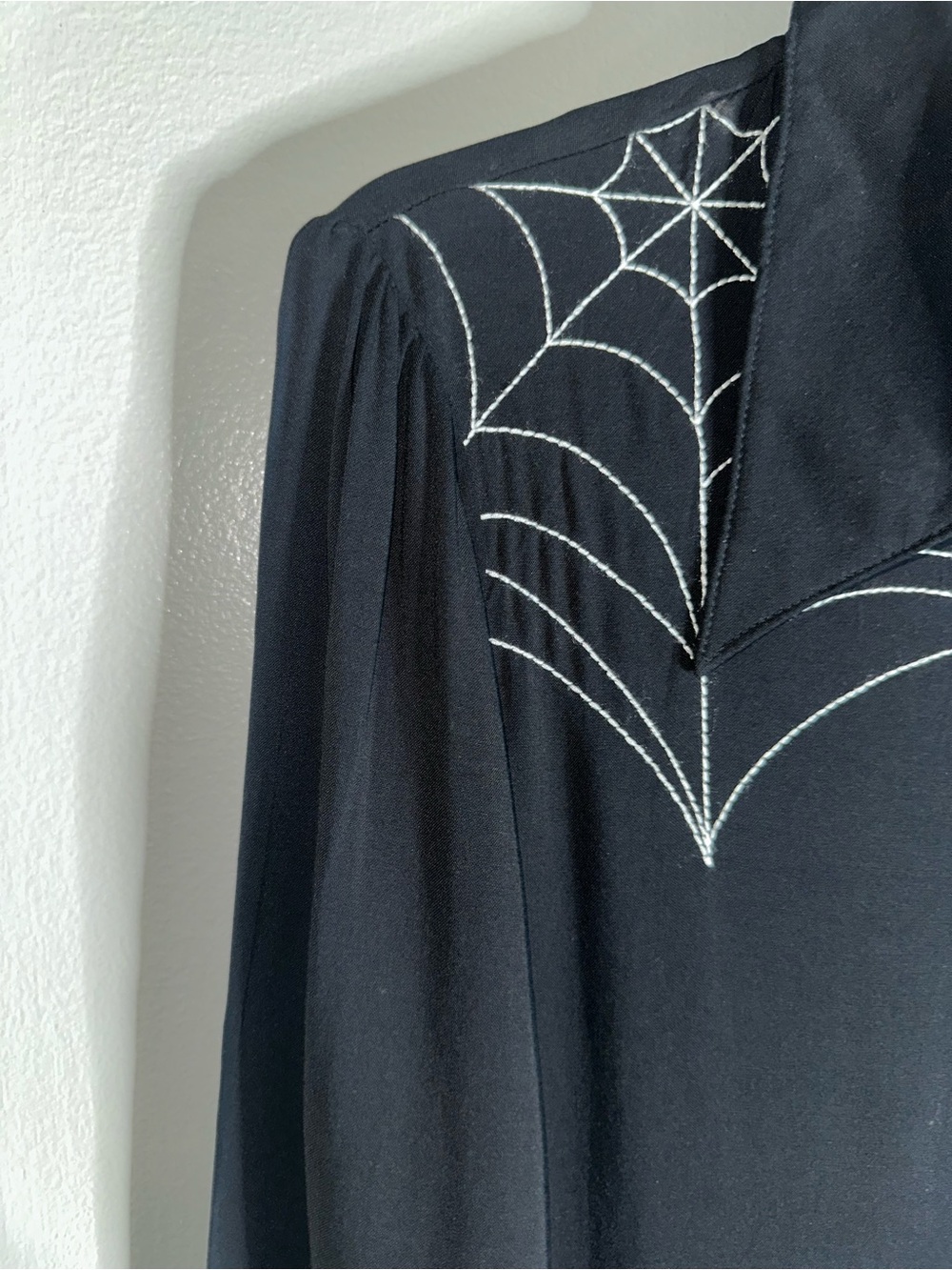 Killstar Spider Swinger Dress XL Black Spiderweb Embroidered Goth NWT - Picture 10 of 16